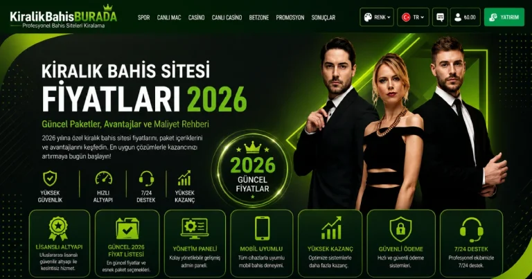 Kiralık bahis sitesi fiyatları 2026 paket listesi